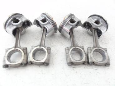 Kawasaki ZX-6R 636 Bj 03 Kolben Pleuel Satz