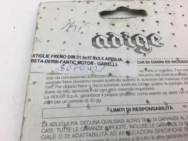 Adige P.098ASX Bremsbeläge Bremsklötze Brake Neu Aprilia,Beta,Derbi,Garelli