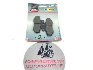 ICER 110057 DEL/TRAS Aprilia,Pegaso,Gagiva750 Bremsbeläge Bremsklötze Brake