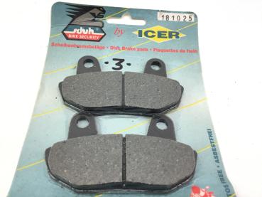 ICER 110025 DEL Honda Bremsbeläge Bremsklötze Brake