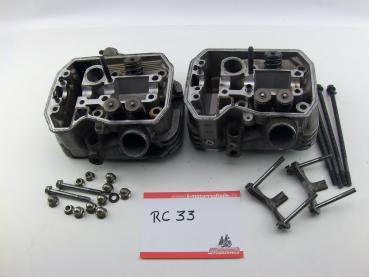 HONDA NTV 650 RC33 Zylinderkopf Kipphebeln Ventile komlett
