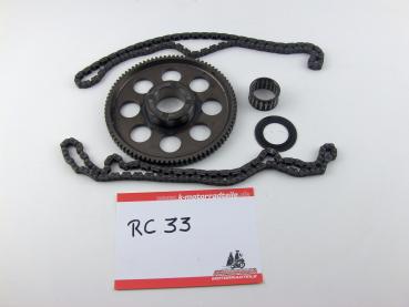 HONDA NTV 650 RC33 Motor Zahnrad Kette Freilauf