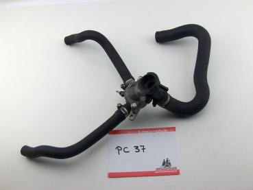 Honda CBR 600 RR PC37 Bj.03 06 Kühlwasser Schlauch Flansch Thermostat Gehäuse