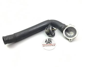 Yamaha YZF R6 RJ03  Kühlwasser Schlauch Flansch Gehäuse Thermostat