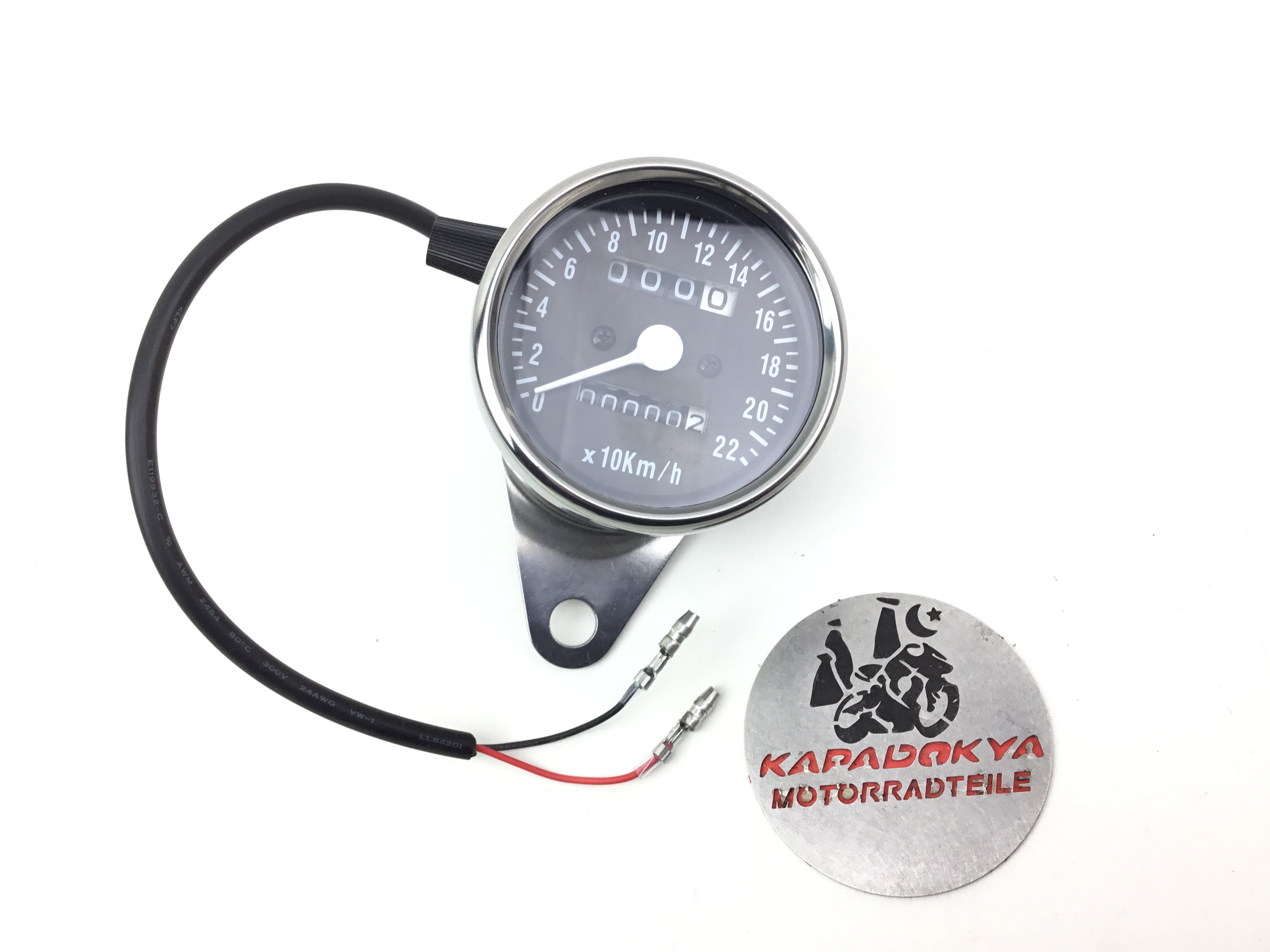 Kapadokya Motorradteile - Motorrad Tachometer Universal Kilometerzähler  Drehzahlmesser