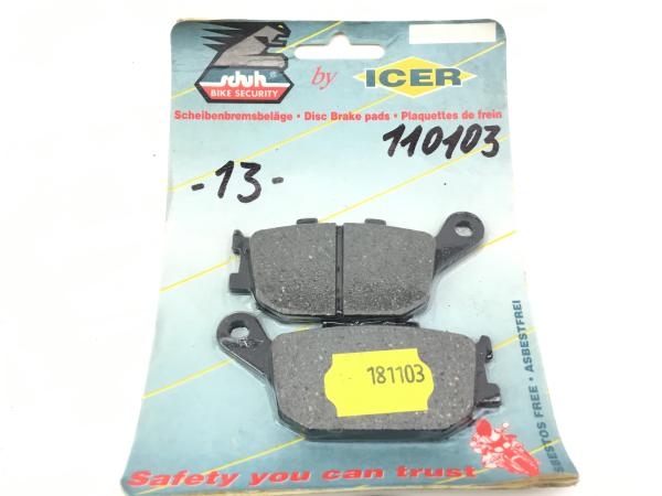ICER 110103 DEL/TRAS Honda CBR600,NH90 Bremsbeläge Bremsklötze Brake
