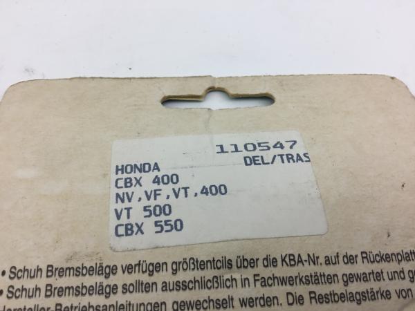 ICER 110547 Honda CBX,NV,VF,VT,400 CBX550 Bremsbeläge Bremsklötze Brake