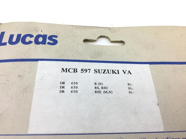 Lucas Gerling SuzukiVA MCB 597  DR650 Bremsbeläge Brake Neu