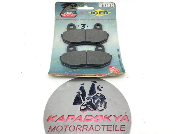 ICER 110025 DEL Honda Bremsbeläge Bremsklötze Brake