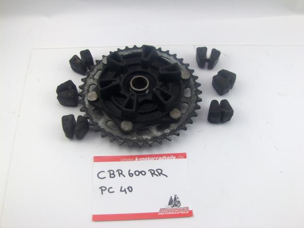 Honda CBR 600 RR PC40 Rückdämpfer Kettenrad Kettenradträger